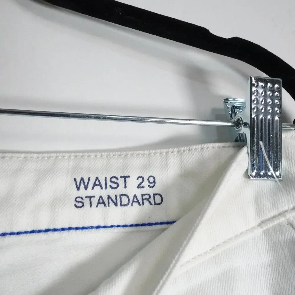 New Martin + Osa Slim Skinny Jeans Size 29 Salt Wash White Denim Stretch 29x31 - Picture 6 of 13